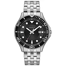 Relógio Masculino Analógico Quartzo de Aço Inoxidável, CARAVELLE 43B162, Prateado