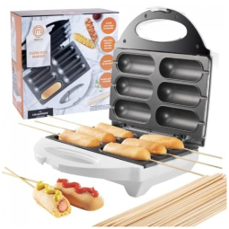 Máquina de Hot Dog até 6un Por Vez, 110V 750W, SCS Direct, Branco