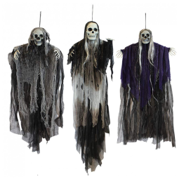 Kit de Esqueletos Fantasma de Pendurar para Decoração de Halloween, 3 Un