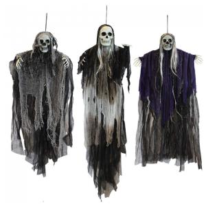 Kit de Esqueletos Fantasma de Pendurar para Decoração de Halloween, 3 Un