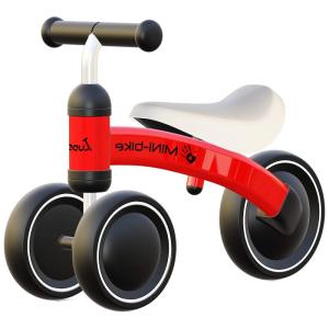 Bicicleta sem Pedal Infantil para Bebês de 1 a 3 anos, BODAON, Vermelho