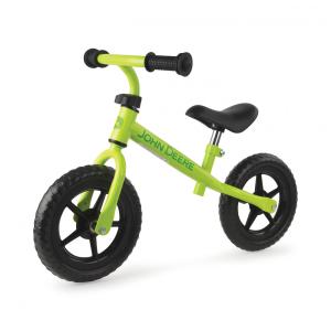 Bicicleta sem Pedal com Guidão e Assento Ajustáveis para Crianças de 2 a 5 Anos, John Deere, Verde