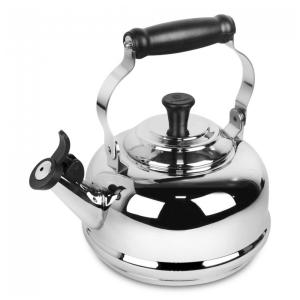 Chaleira de Chá 1.7 Litros em Aço Inoxidável com Apito, Le Creuset, Prata