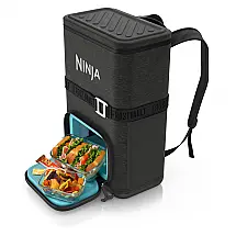Mochila Ninja FrostVault Go Soft gelados. Armazenamento a seco. Cinza Carvão Cinza Escuro 24 Lata