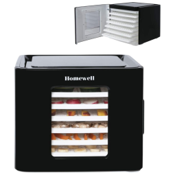 Homewell Máquina Desidratadora de Alimentos com 6 Bandejas, 400W, 110V, Preta
