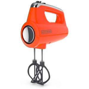 Batedeira de Mão 5 Velocidades 5 Acessórios, 110v, BLACKDECKER MX600TR, Laranja