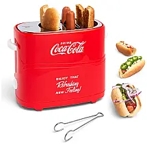 Coca Cola Pop Up 2 Hot Dog and Bun Toraster, Com Mini Pinças, Funciona Com Frango, Peru, Veggie Links, Salsichas e Pirralhos