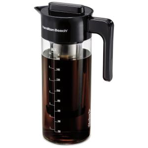 Cafeteira Elétrica Programável e infusor Bebida Gelada ou Quente 1,7 L Filtro de Aço Inoxidável, HAMILTON BEACH 40405R, Preto