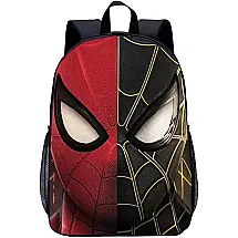 Mochila Escolar Infantil 45cm GLOOMALL Homen Aranha para Meninos, Vermelha e Preta