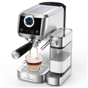 Máquina de Café Expresso e Cappuccino 20 Bar, Touchscreen, Vaporizador Automático, 1,45L, MAttinata, Inox, Prata, 110V