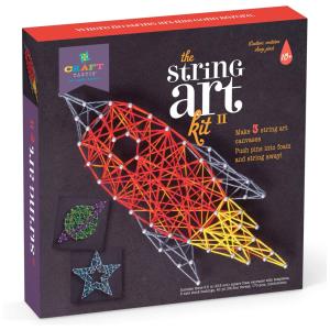 Kit Faça Você Mesmo DIY 3 Projetos Galáxia, Idade Recomendada 8 ou mais, CRAFT TASTIC CT1506, Vermelho