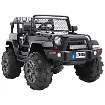 VALUE BOX Carro, Carrinho Elétrico Infantil a Bateria 12V 1 Assento com 3 Velocidades Luz LED e Suspensão de Mola, Preto