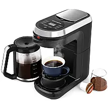 Máquina de Café Expresso 1.7L com Função de Autolimpeza, 110V, Sincreative, Preta