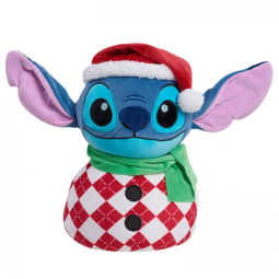 Pelúcia Stitch 30 cm de Altura, Tema Boneco de Neve com Tecido Super Macio para Crianças Acima de 3 Anos, Just Play