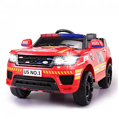 Carro Elétrico Bombeiro 12V Recarregável