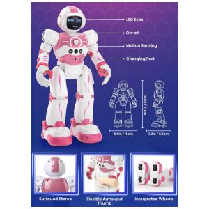 Brinquedo Robô Programável de Controle Remoto e Sensor de Gestos para Crianças - Presente de Aniversário Ideal para Meninos de 4 a 10