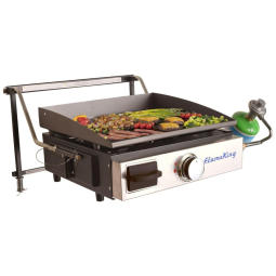 Churrasqueira a Gás Portátil com 1 Queimador, 12000 BTU, FLAME KING YSNFM HT 100, Preto