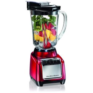 Liquidificador de Bancada Profissional 1.4L, Aço Inoxidável, 700W, 110v, HAMILTON BEACH 53516C, Vermelho