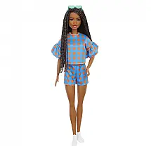 Fashionistas Pronta para o Verão com sua Roupa Combinando, Idade Recomendada 3 a 8 Anos, BARBIE GRB63, Azul