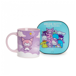 Aquecedor de Caneca, Tema Kuromi com Desligamento Automático, Inclui Caneca, 16W, Uncanny Brands, Roxo