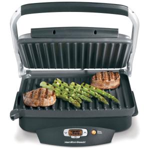 Churrasqueira Elétrica Antiaderente, 110v, HAMILTON BEACH 25331, Preto