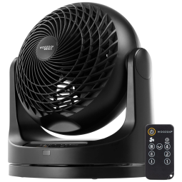 Ventilador de Mesa com Controle Remoto, 110V 84W, IRIS USA 594037, Preto