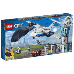 Kit de Construção Base Aérea da Polícia City com 529 Peças, LEGO 6251697, Branco