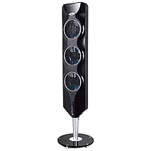 Ventilador de Torre com Tecnologia Passiva de Redução de Ruído, 110V 60W, OZERI OZF3, Preto