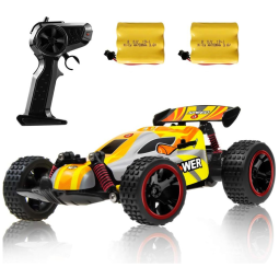 Off Road, Escala 118 2.4Ghz, Controle Remoto, Adultos, Crianças, SINOVAN, Amarelo