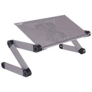 Mesa dobrável de prata para laptop, suporte ajustável para laptop, cinza, SPGG, Cinza