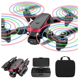 TizzyToy Mini Drone com Câmera 4K WiFi Controle por Gesto Hélice 3D, Preto
