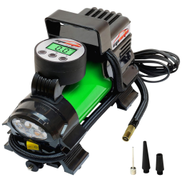 Compressor de Ar Elétrico Portátil, Automotivo, AC, 12V DC, 70 PSI, 180W, 110v, EPAUTO AT 010 4, Preto