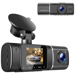 Câmera Veicular Frontal com Tela LCD e Visão Noturna, 170, TOGUARDGO 1080P1080P dual dash cam, Preto