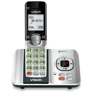 com identificador de chamadas e chamada em espera, 1 unidade, prateado, VTECH CS6529, Prateado