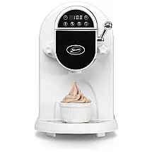 Sorveteira Elétrica BLIZZEE Branca Soft Serve Compressor Embutido Sem Pré-Congelamento 1,18L Aço Inox 120V