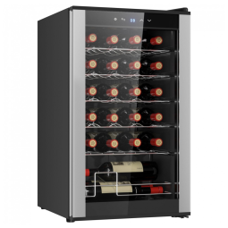 Koolatron Wine Fridge Wine Cooler, 24 Garrafas, Adega para Champagne, Vinhos Tinto e Branco, Duas Zonas, Suporte para Bar, Casa, Cozinha