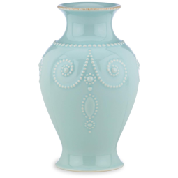 Vaso de 20 cm em Cerâmica Stoneware, Lenox French Perle, Azul