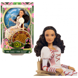 Boneca Wicked Nessarose com Acessórios, Cabelo Cacheado e Visual de Baile, Mattel