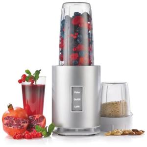 Liquidificador para Vitaminas 3 Velocidades 1 Litro de Capacidade 1200W, 110v, HEALNITOR, Prateado