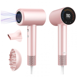 Secador de Cabelo CONFU, 110000 RPM para Secagem Rápida com Difusor Magnético e Concentrador, Secador de Cabelo Iônico Profissional Leve