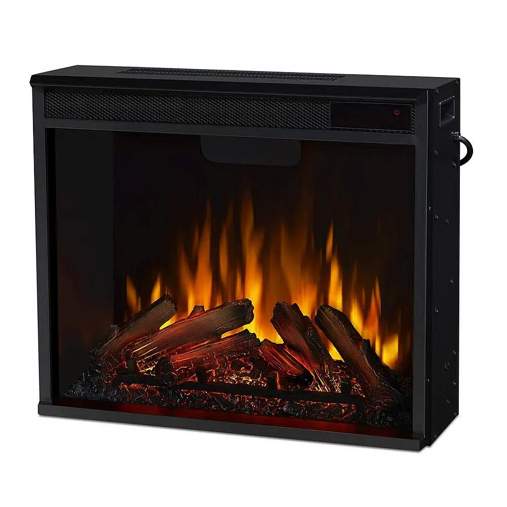 Lareira Elétrica Real Flame 60x51cm 1500W Insert Chamas 6 Cores Termostato 110V