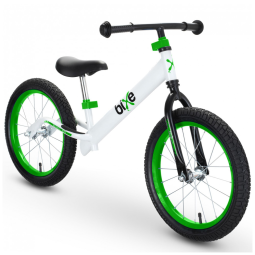 Bicicleta sem Pedal para Crianças de 4 a 9 Anos, Bixe, Branca e Verde