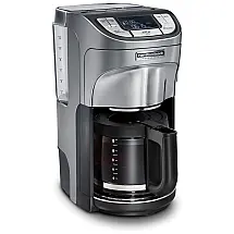 Cafeteira Elétrica Programável 1.7L com Tela LCD, 1350W, 110v, HAMILTON BEACH PROFESSIONAL 49500, Preto