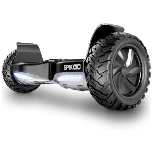 Hoverboard com Roda de Liga Leve para Todo Terreno e Alcance até 16 km, para Crianças e Adolescentes, 110V 400W, EPIKGO ELES03, Preto