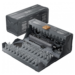 Kit de Chaves de Fenda Elétrico de Precisão EZARC 181 Peças Preto 3 Torques 0,16-0,3 N.m 160 Bits CR-V