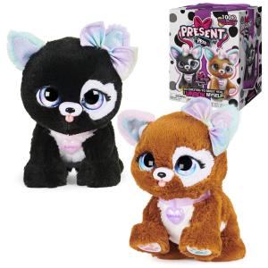 Cachorrinho Interativo Surpresa Glitter Puppy, Sai da Caixa Sozinho, com Mais de 100 Sons e Ações, Estilo Pode Variar, Present Pets