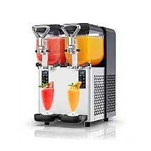 Máquina de Slush Raspadinha GSEICE 4L Duplo Tanque Comercial LED Auto Limpeza