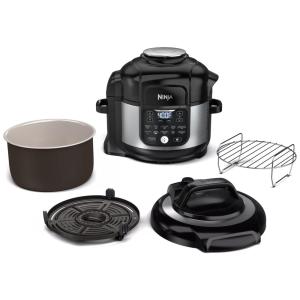 Panela de Pressão Elétrica e Automatica 6 L com 11 Predefinições e Painel de Controle Digital, 1460W 110V, NINJA FD302, Preto