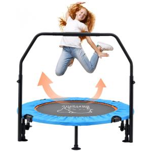 Cama Elastica Infantil com Corrimão Ajustável para até 150 kg, OAFISHLY, Azul