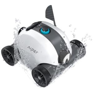 Aspirador Robô sem Fio Automático para Piscinas de até 79 m2 com Tecnologia AutoDock, AIPER, Branco